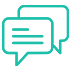Speech bubbles icon: engineering support