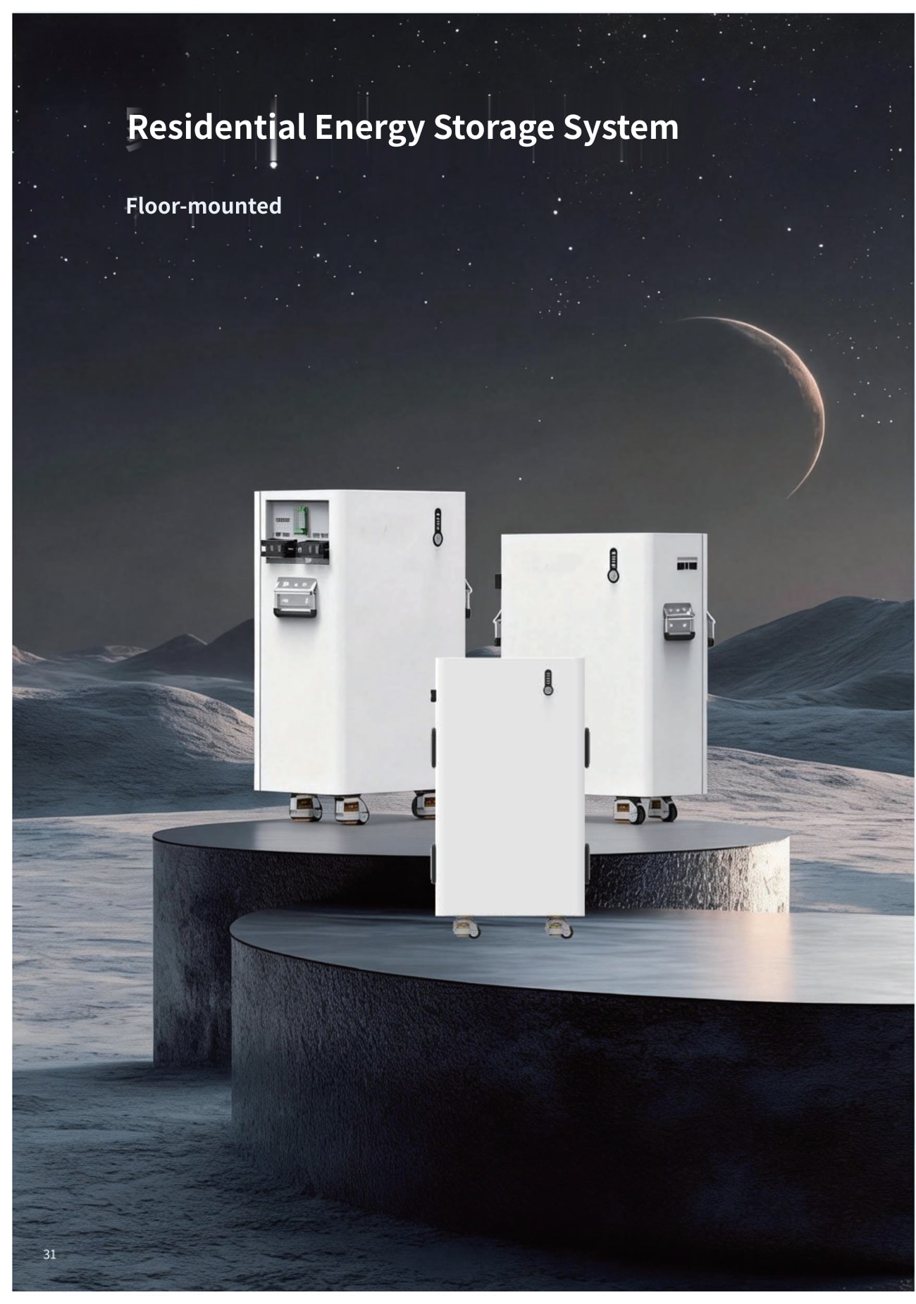 5.12kWh / 10.24kWh / 16.07kWh Floor-Mounted Residential Energy Storage System
