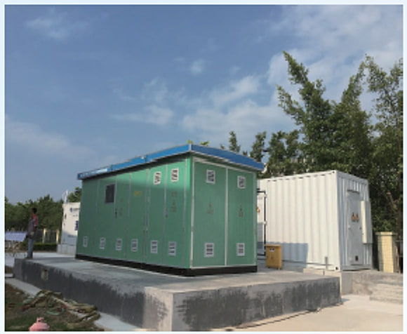 Containerized microgrid energy storage station in Africa