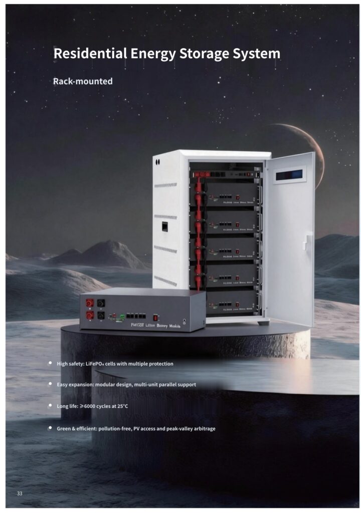5.12kWh & 20.48kWh Rack-Mounted Residential Energy Storage System